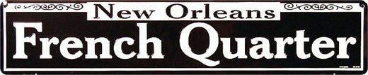 Signs 4 Fun Decorative Street Sign | French Quarter | 24” x 5” | Embossed Aluminum Sign | Made in the USA | SSFQ