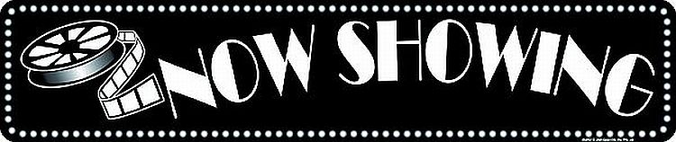 Signs 4 Fun Decorative Street Sign | Now Showing | 24” x 5” | Embossed Aluminum Sign | Made in the USA | SSHO