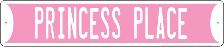 Signs 4 Fun Decorative Street Sign | Princess Place | 24 x 5 | Embossed Aluminum Sign | Made in the USA | SSIP