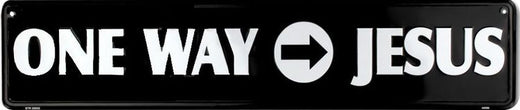 Signs 4 Fun Decorative Street Sign | Jesus | 24” x 5.5” | Embossed Aluminum Sign | Made in the USA | SSJ