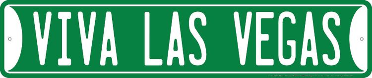 Signs 4 Fun SSLV3 Viva Las Vegas Street Sign