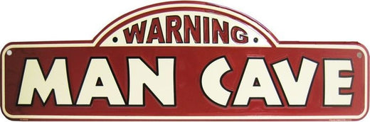 Signs 4 Fun Decorative Street Sign | Man Cave Die Cut | 24 x 5 | Embossed Aluminum Sign | Made in the USA | SSMC3