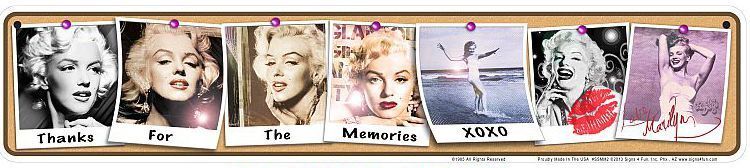 Signs 4 Fun Decorative Street Sign | Marilyn Memories | 24 x 5 | Embossed Aluminum Sign | Made in the USA | SSMM2