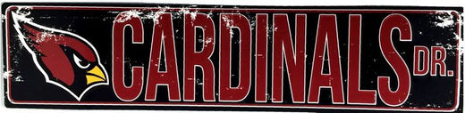 Signs 4 Fun SSNFL01 Arizona Cardinals Street Sign, Red