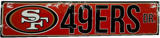 Signs 4 Fun SSNFL11 San Francisco 49ers Street Sign, Red