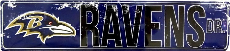 Signs 4 Fun SSNFL17 Baltimore Ravens Dr Street Sign, Blue