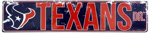 Signs 4 Fun SSNFL22 Houston Texans Dr Street Sign, Red