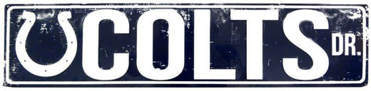 Signs 4 Fun SSNFL23 Indianapolis Colts Dr Street Sign, Blue