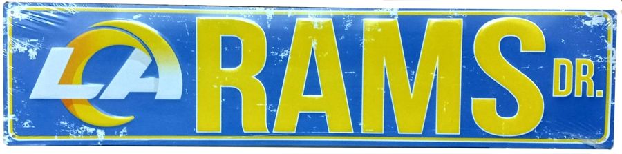 Signs 4 Fun SSNFL25 Los Angeles Rams Dr Street Sign, Green