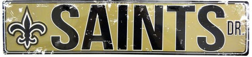 Signs 4 Fun SSNFL27 New Orleans Saints Dr Street Sign, Yellow