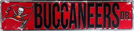 Signs 4 Fun SSNFL30 Tampa Bay Buccaneers Dr Street Sign, Red