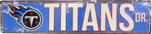 Signs 4 Fun SSNFL31 Tennessee Titans Dr Street Sign, Blue