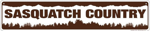 Signs 4 Fun SSQC Sasquatch Country Street Sign, Brown
