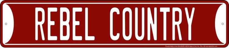 Signs 4 Fun SSRC Rebel Country, Street Sign