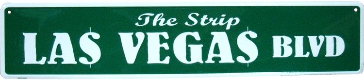 Signs 4 Fun Decorative Street Sign | Las Vegas Strip BLVD | 24” x 5” | Embossed Aluminum Sign | Made in the USA | SSV