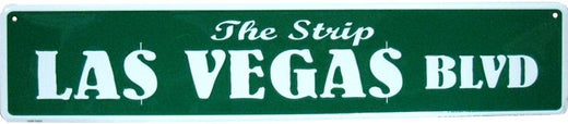 Signs 4 Fun Decorative Street Sign | Las Vegas Strip BLVD | 24” x 5” | Embossed Aluminum Sign | Made in the USA | SSV