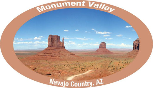 Signs 4 Fun STKAZ15 Arizona Monument Valley Sticker, Brown