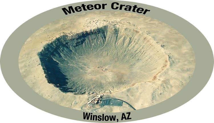 Signs 4 Fun STKAZ16 Arizona Meteor Crater Sticker, Green