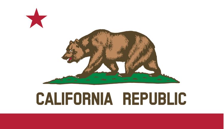 Signs 4 Fun STKCA01 CA State Flag Sticker, Brown
