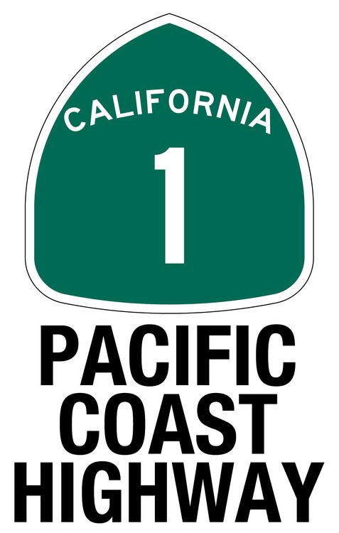 Signs 4 Fun STKCA11 CA Pacific Coast Highway Sticker, Green