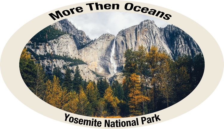 Signs 4 Fun STKCA14 CA Yosemite National Park Sticker, Grey