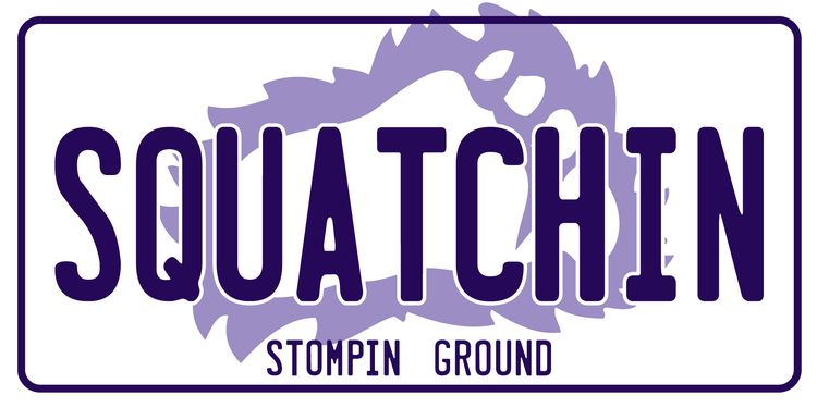 Signs 4 Fun STKCA27 Squatchin' Large Sticker, Blue
