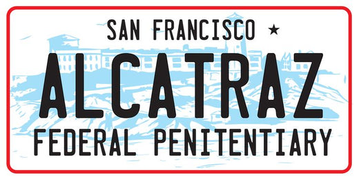 Signs 4 Fun STKCA29 CA Alcatraz Large Sticker, Blue