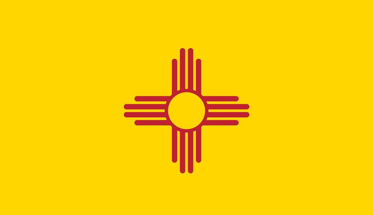 Signs 4 Fun STKNM03 NM Flag Sticker, Yellow