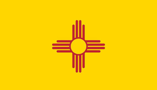 Signs 4 Fun STKNM03 NM Flag Sticker, Yellow