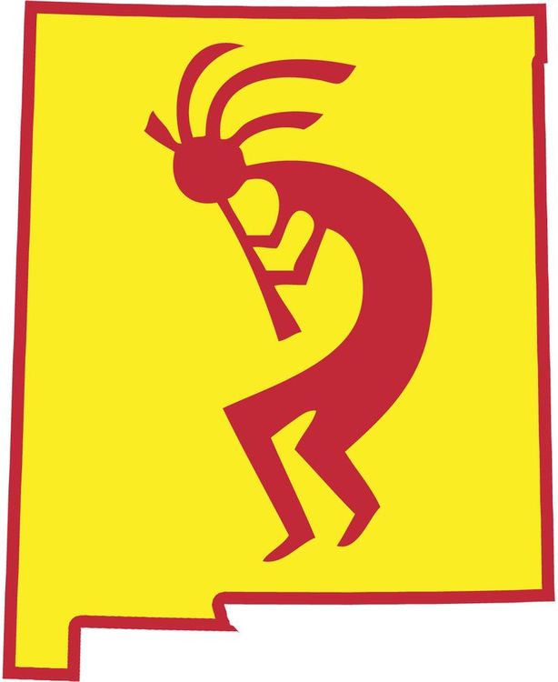 Signs 4 Fun STKNM19 NM Kokopelli Sticker, Red