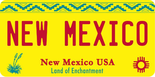 Signs 4 Fun STKNM38 NM New Mexico Lg Sticker, Yellow