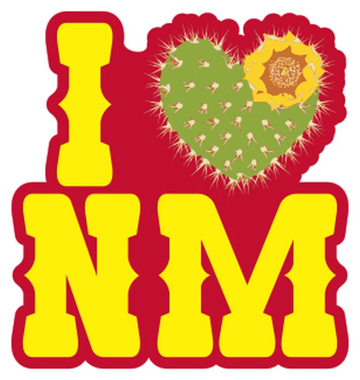 Signs 4 Fun STKNM54 NM I Cactus Heart Lg Sticker, Yellow