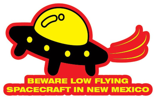 Signs 4 Fun STKNM65 NM Beware Low Flying Lg Sticker, Red
