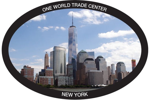 Signs 4 Fun STKNY17 NY One World Trade Center Large Sticker, Grey