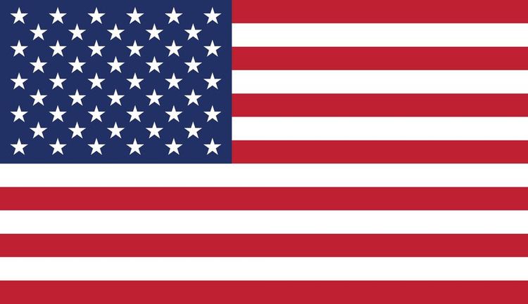 Signs 4 Fun STKP25 US Flag Sticker, Red