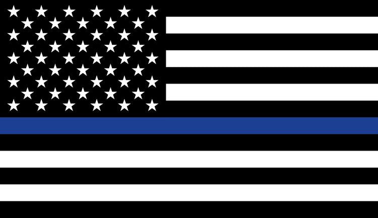 Signs 4 Fun STKP26 US Thin Blue Line Sticker, Black