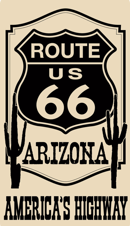 Signs 4 Fun STKR37 Route 66 Cactus LG