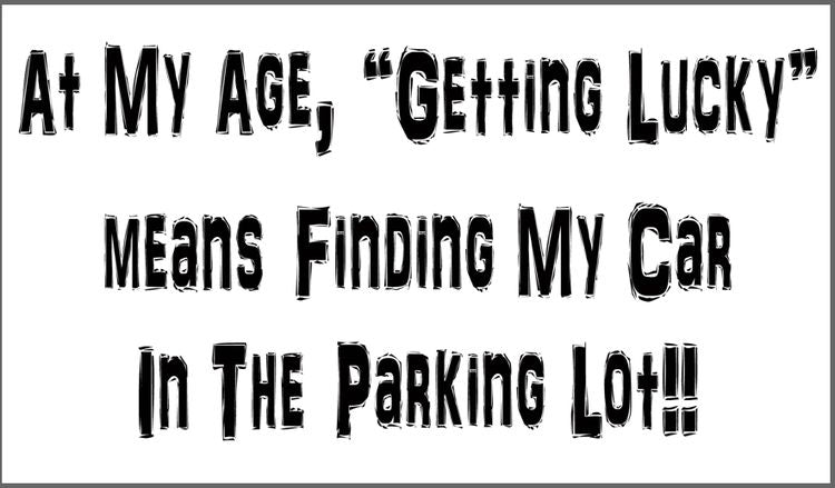 Signs 4 Fun STKU04 Getting Lucky Sticker, Black