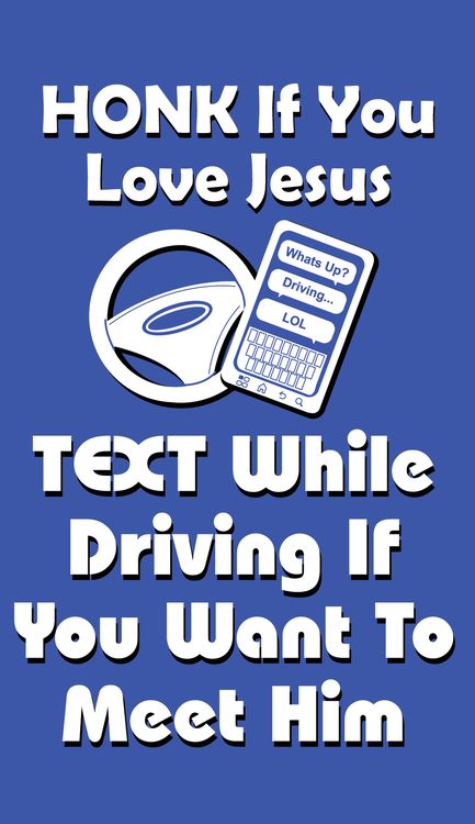 Signs 4 Fun STKU05 Honk if You Love Jesus Sticker, Blue