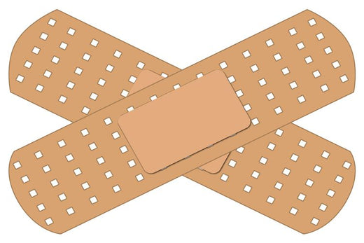 Signs 4 Fun STKU16 Bandaid Large Sticker, Brown