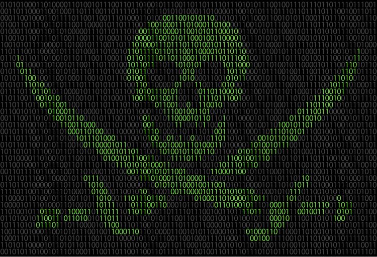 Signs 4 Fun STKU27 Digital Pirate Flag Large Sticker, Green