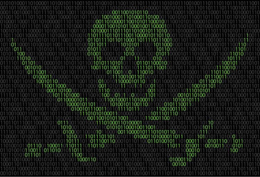 Signs 4 Fun STKU27 Digital Pirate Flag Large Sticker, Green