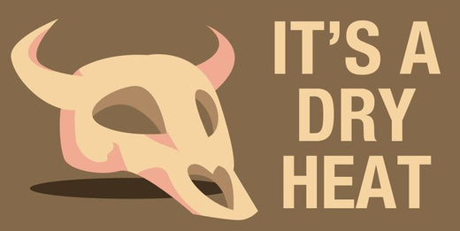 Signs 4 Fun STSAZ06 It's a Dry Heat Sticker, Brown