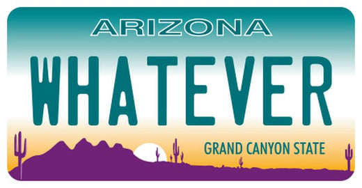 Signs 4 Fun STSAZ81 AZ Whatever Sm Sticker, Green