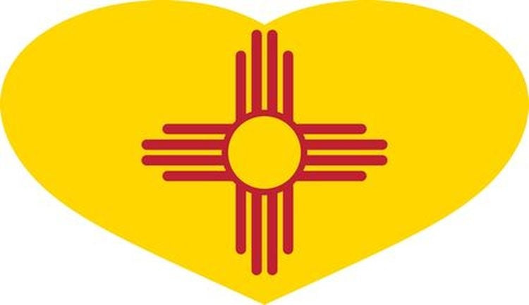 Signs 4 Fun STSNM13 NM Heart w/Zia Sticker, Yellow