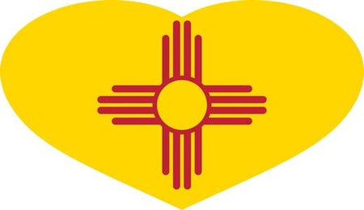 Signs 4 Fun STSNM13 NM Heart w/Zia Sticker, Yellow