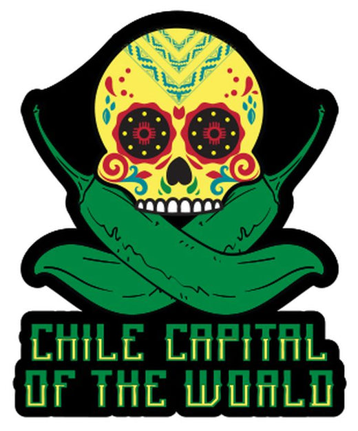 Signs 4 Fun STSNM33 NM Chile Capital Sm Sticker, Green