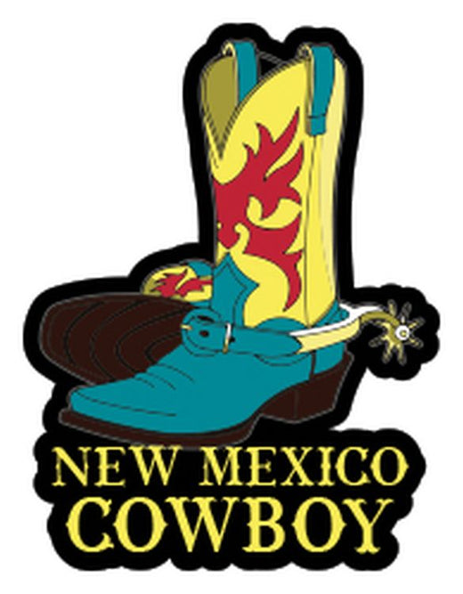 Signs 4 Fun STSNM34 NM Cowboy Sm Sticker, Yellow