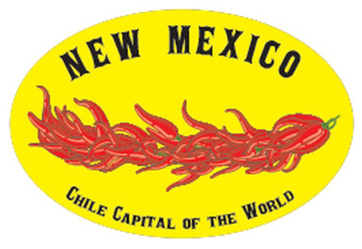 Signs 4 Fun STSNM48 NM Chili Capital Oval Sm Sticker, Yellow