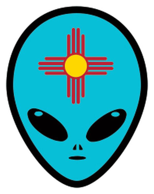 Signs 4 Fun STSNM64 NM Alien Head Sm Sticker, Blue